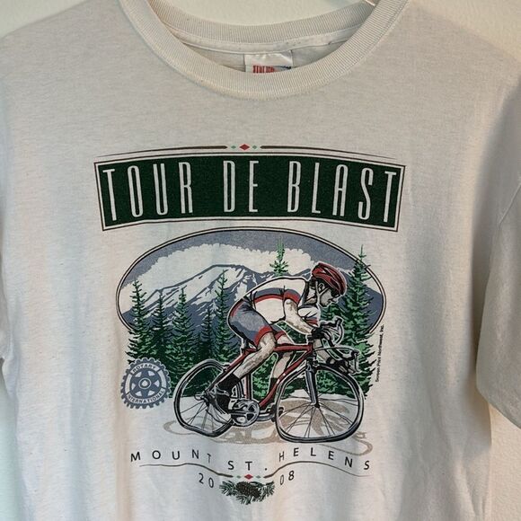 2008 Tour De Blast Mount St Helens Bike Race T-Shirt Size Medium - Picture 2 of 6